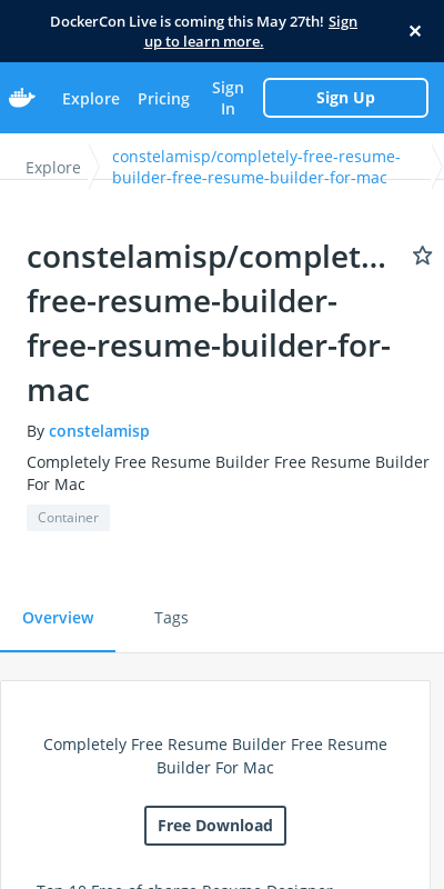 free resume builder for mac